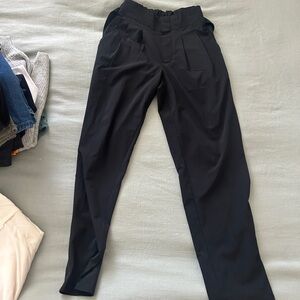 Athleta Black Paper Bag Dress Pants
